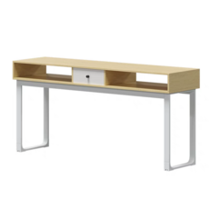 네일 테이블 뷰티샵 작업 시술대 더블 데스크 원목 2인용, 1개, 호두 1.6m 펌핑 없음