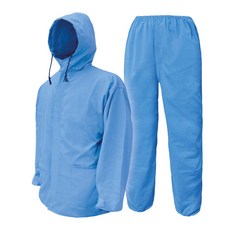 카멜로 얇은 여름 면 피스복 작업복 투피스 K002-CTC, 라이트블루, XL, 1세트