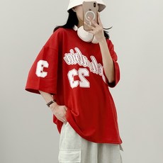 댄마샵 투쓰리 오버핏 반팔티 여성 방송댄스복 상의 줌바댄스복 에어로빅복