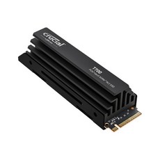 크루셜 T700 1TB Gen5 NVMe M.2 SSD (CT1000T700SSD3), 방열판이 있는 T700