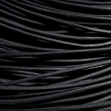 레더랑 둥근 가죽 끈 2mm 블랙 천연소가죽끈 스트랩 가죽공예 가죽줄 가방끈 가방 만들기 부자재 재료, 1개, 블랙 1m