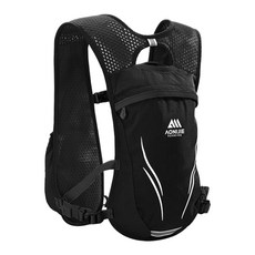 오니지 등산 소형 배낭 조끼형 트레일 아웃도어 경량 가방 5.5L 코리아 V5, 블랙