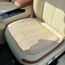 汽車坐墊 單片 可愛開心熊米色 冰感凝膠涼墊, 1個, 冰感冷凝膠 米色 單片
