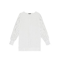 앤듀 여성 헨리넥 스트라이프 셔츠 O192SH560P