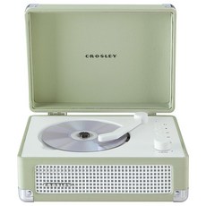 스테레오 블루투스 스피커와 FM 라디오가 휴대용 크로슬리 레트로 팜 CD 크루저 장착된 CR3505DP-WF 플레이어 화이트, Mint, 1개