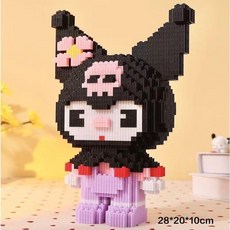 나노블럭 카피바라 귀여운 해머 블럭놀이 파우치 피규어, 1개, 26cm 쿠로미 블록 망치 포함