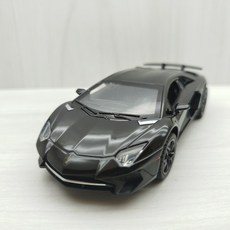 藍寶堅尼 LP750 黑色合金模型車 1:32 聲光玩具車 兒童收藏比例模型, 1個