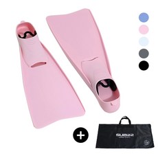 SUB22 오리발 롱핀 수영 엑셀, 베이비핑크