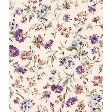 퀼트스타 수입원단 면 론 쁘띠가든 일본 수입 패브릭 퀼트 퀼팅 천 아플리케 바느질 76147, 1개, 아이보리x퍼플