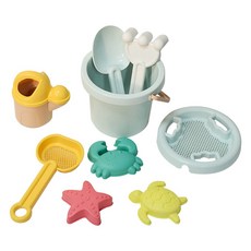 JoyBaby 7-9件組沙灘桶玩具, 9件組, 360g, 1個