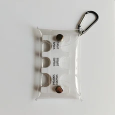 휴대용 작은 지갑 손실 방지 클립 스토리지 코인 주최자 통화 정렬 여행 투명 카드 케이스, 03 White