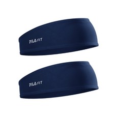 휠라 핏 스포츠 헤어밴드, 네이비, 2개