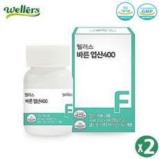 자연유래 임신준비 통풍 엽산 영양제 450mg x 60정 활성엽산 임산부 임신부 엽산제, 2개