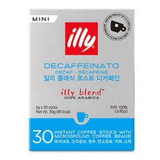 일리 클래식 로스트 디카페인 미니 원두커피스틱, 1g, 30개입, 1개