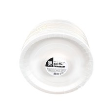무상표 일회용 종이접시 23 x 23 cm, 120개, 1개