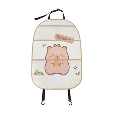 카시트 등받이 수납 가방 걸이형 킥 방지 패드 다기능 귀여운 차량용, 1개, 1. 02
