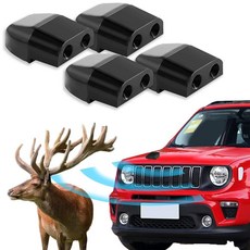 Middrivr 사슴 휘슬 경고 장치 차량용 호루라기 방수 접착 테이프가 있는 휘파람 야생 동물 범용 액세서리 자동차에 적합 173906