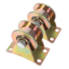 커튼 슬라이딩 도어를 위한 트랙션 매끄러운 슬라이딩 단일 풀리 휠을 위한 GLEAVI 2pcs 헤비 듀티 풀리 블록 내마모성 디자인을 제안합니다, 커튼 슬라이딩 도어를 위한 트랙션 매끄러운 슬라이딩 단