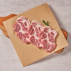 [끼니한돈] 1등급 한돈 목살 (냉장) 1kg, 3개, 1kg 구이용(4-6mm)