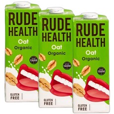 루드헬스 유기농 첨가물없는 오트밀크 귀리우유, 3개, 1000ml