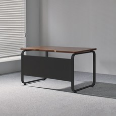데임 A형 컴퓨터 사무용책상 1200x800, 블랙프레임, 사각/올화이트, 블랙프레임/사각/올화이트