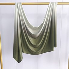 히잡 스카프 프리미엄 레이스 엣지 리퀴드 저지 그라데이션 브론징 프린트 여성용 헤드 헤드랩 터번