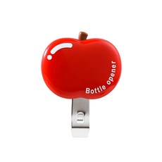 蘋果造型磁吸多功能開瓶器, 紅色, 1個