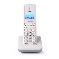 iTEK 가정용 사무실 업소용 발신자 무선 전화기, IK-1030, 화이트