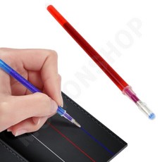 기화성펜 원단용 열펜 펜 재단펜 열팬 순삭펜 기화펜리필심, 2.(레드)