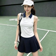 一體織Polo衫 網球高爾夫運動背心 速乾彈性帶杯墊