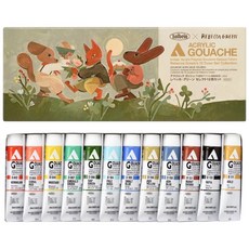 日本HOLBEIN好賓 Rebecca Green瑞貝卡．格林聯名不透明壓克力顏料20ml 12色套裝, 20ml