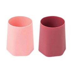 tiny twinkle 安心矽膠水杯 2入組 (2款可選), 玫瑰組, 1個