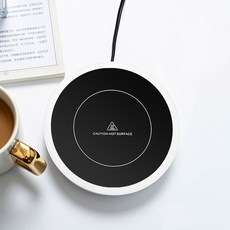 110V/220V 컵 히터 커피 머그잔 차 메이커 난방 패드 코스터 우유에 전기 핫 플레이트, EU PLUG, nd white