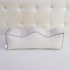 임산부 하지정맥류 수면 다리 발받침 리프트 쿠션, 크림색_55X17X17cm