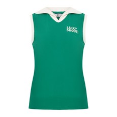 까스텔바작 여성 파르마스 골프 V라인 포인트 빅카라 베스트 간절기 경량 조끼