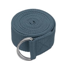 YELARXI 스트레칭 요가 스트랩 운동용 스트레치 밴드 3.2m 10피트 레드 조절 가능한 금속 D링 버클 필라테스 체육 피트니스 체육관 운동 댄스에 214720, Gray