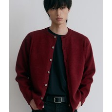 노드유 NODU 싱글라인 라운드 가디건 버건디