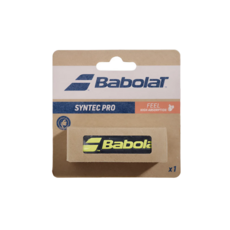 바볼랏 테니스 배드민턴 쿠션그립 가죽그립 원그립, 1개, 신텍 프로 1.9mm 블랙/옐로우