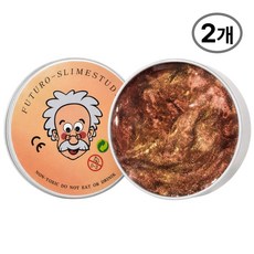 KC인증 퍼티 슬라임 박사퍼티 손에 안 묻는 유리퍼티, 로즈브론즈, 45g, 2개