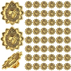 Kigeli 부활절 핀 예수님의 신성한 심장 벌크 기독교 십자가 에나멜 옷깃 브로치 첫 영성체 성직자 감사 선물 교회 장례식 50개 255524