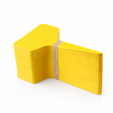 식물 이름표 화분 라벨 꽂이 6x10cm 대형 플라스틱 네임택, 노랑100개