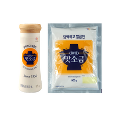 청정원 미원 맛소금 95g(용기형) + 500g(봉지형), 595g, 2개