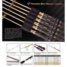 桃園東區釣具 JM Titanium Star Master Limited鈦星教父鐵板竿 輕量化高強度鐵板路亞竿, 3B