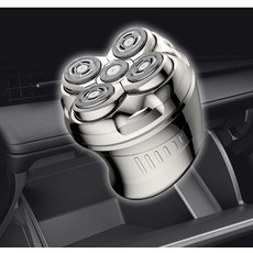 센스5헤드 미니 전기 면도기 스킨 여행 출장 휴대 용 건식 습식 방수 LED 디스플레이, 1개, 1개입