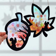 가을 풍경 썬캐쳐 만들기재료, 상세페이지 참조, 상세페이지 참조g, 1.도토리-합포장