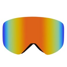 臺灣出貨新款磁鐵柱麵滑雪眼鏡雙層防霧磁吸滑雪風鏡OTG雪地護目鏡 防風鏡可開發票, 紅色, 1個