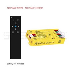 DOMRAEM ESP8266/ESP32 WLED 디지털 LED 컨트롤러 마이크/UART DIY 다이나믹 모드 UART 타입-C 다운로드 앱 WIFI 리모트 USB-C, Yellow ESP8266 kit