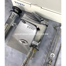 TOTO 全銅冷熱水龍頭套裝組 浴室面盆台盆適用 日本平輸, 1個, DL363R+進水管+提拉下水器