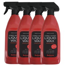 불스원 하이브리드물왁스 세정 코팅 광택, 4개, 600ml