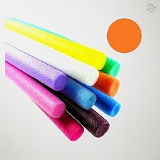 로렌하임 백업 폼폼이 공예재료 만들기놀이 수수깡 주황 2cm 1개입 학생미술